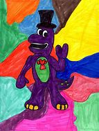 Image result for Barney Blue Top Hat