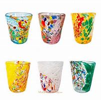 Image result for Murano Clear Glass Drinking Glasses