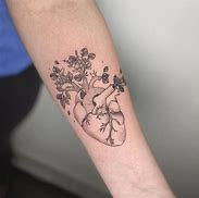 Image result for Anatomical Heart Tattoo Red