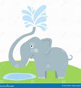 Image result for Elephant Trunk Spraying Water Template