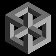 Image result for Op Art Cube Illusion