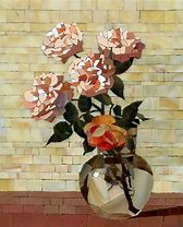 Image result for Mosaic Art Flowers