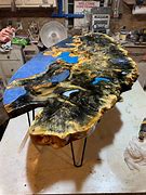 Image result for Epoxy Burl Table