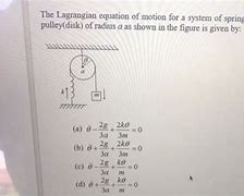 Image result for Lagrangian Equation of Motion