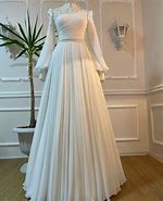 Image result for Muslimah White Wedding Dress