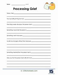 Image result for Grief Counseling Worksheets