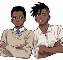 Image result for Black Anime Face Drawing Boy