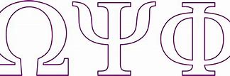 Image result for Omega Psi Phi Greek Letters