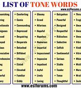 Image result for Good Tone Words