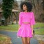 Image result for Neon Dress in Black Coor People