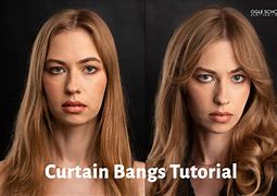 Image result for Curtain Bangs Before and After