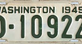 Image result for Washington License Plate