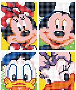 Image result for Mickey Mouse Pixel Art Grid