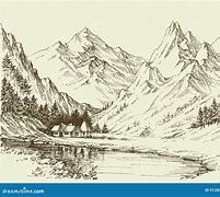 Image result for Mountain Shading Drawing