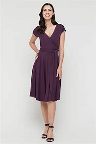 Image result for Plunging Wrap Dress