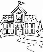 Image result for School Clip Art Black and White Outline