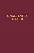 Image result for Single Entry Ledger Book