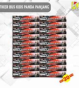 Image result for Sticker Bus Kids Panda