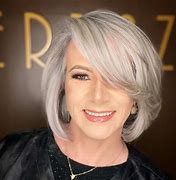 Image result for Grey Hair Style 60