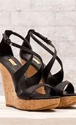 Image result for Black Low Wedge Sandals