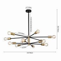 Image result for Black Brass Sputnik Chandelier