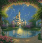 Image result for Thomas Kinkade Disney