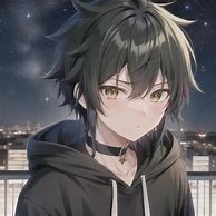 Image result for Cut Anime Boy with Black Hair