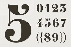 Image result for Fonts for Numbers