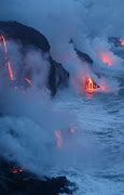 Image result for Lava Hitting Water