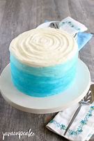 Image result for Ombre Blue Elsa Cake