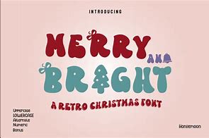 Image result for Merry and Bright Font