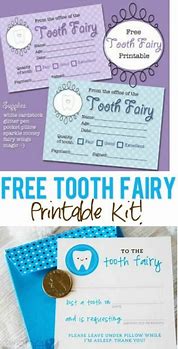 Image result for Tooth Fairy Receipt. Printable