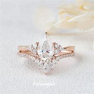 Image result for Pear-Shaped Moissanite Engagement Ring