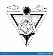 Image result for Triangle Flower Drawing