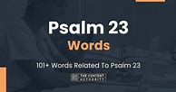 Image result for 23rd Psalm Words