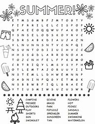 Image result for Word Search Puzzles Summer Theme