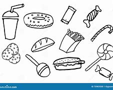 Image result for Junk-Food Sketch