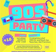 Image result for 80s/90s Party Flyer