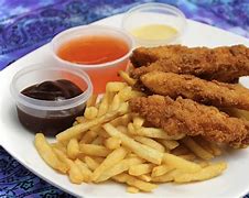 Image result for Chicken Strips and French Fries