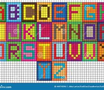 Image result for Block Letters On Graph Paper