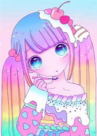 Image result for Kawaii Anime Girl Gamer Pastel