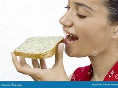 Image result for Person Eating Bread Slice