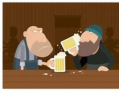 Image result for Guys Talking and Drinking at Bar