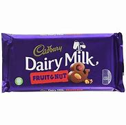 Image result for Cadbury Dairy Milk Fruit and Nut Chocolate