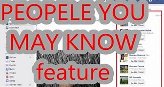 Image result for Facebook People You May Know Feature