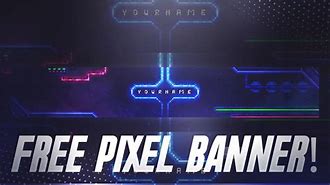 Image result for YouTube Banner Pixal Blue