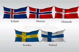 Image result for Norway-Sweden Iceland Flag