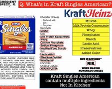 Image result for Kraft Singles Nutrition Facts