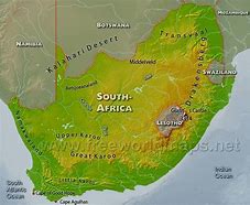 Image result for Southern Africa Physical Map