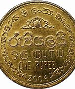 Image result for Sri Lankan 1 Rupee Coin